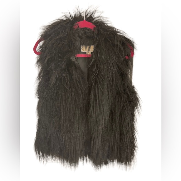 Michael by Michael Kors XS Black Fur Style Vest - Picture 1 of 4